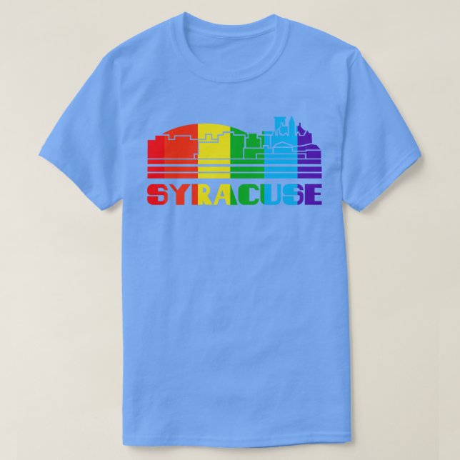 Syracuse Pride  Syracuse LGBT Gift LGBTQ Supporter T-Shirt (Design Front)