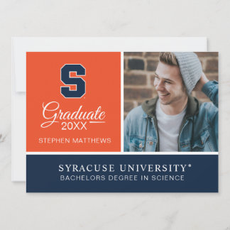 Syracuse University Graduate Graduation Invitation