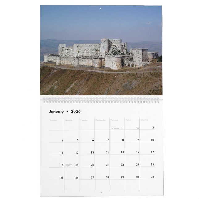 Syria and Turkey Calendar - 24 month (Jan 2026)