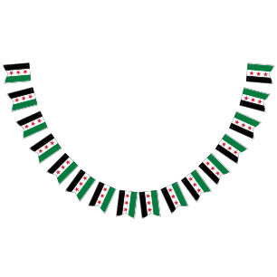 Syria bunting, wedding party banner, Syrian Flag
