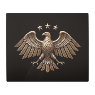 Syria country coat arms symbol emblem flag eagle metal print