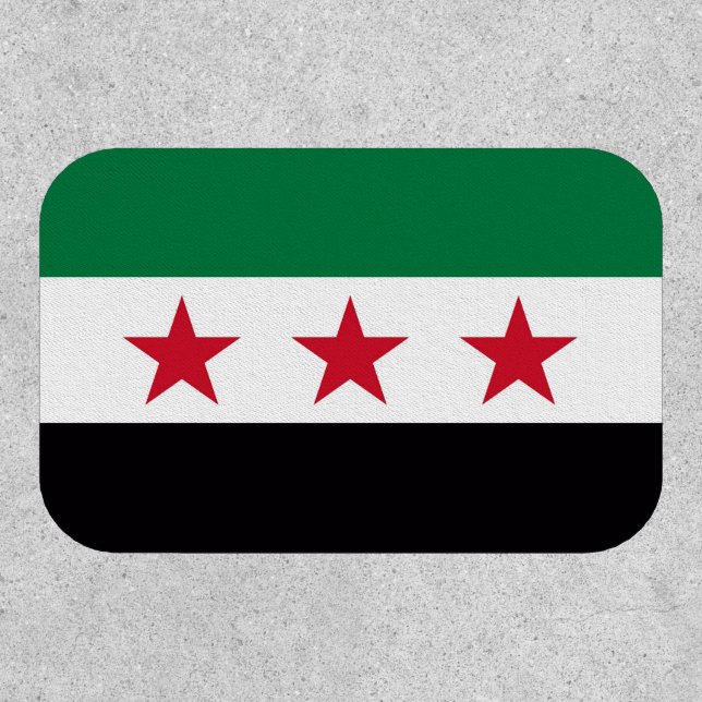 Syria country revolution new flag symbol patch (Front)