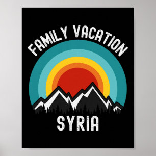 Syria Family Vacation Matching Outfit Poster