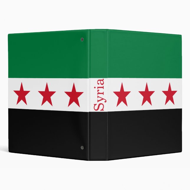 Syria Flag 3 Ring Binder (Background)
