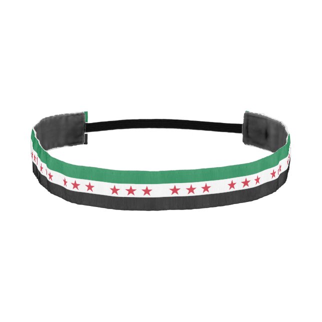 Syria Flag Athletic Headband (Front)