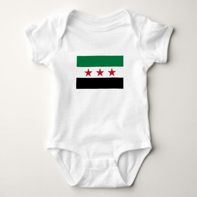 Syria Flag Baby Bodysuit (Front)