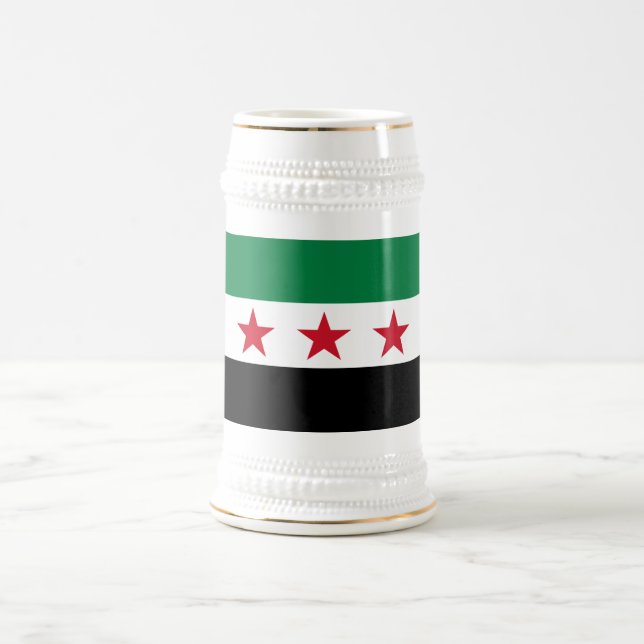 Syria Flag Beer Stein (Center)