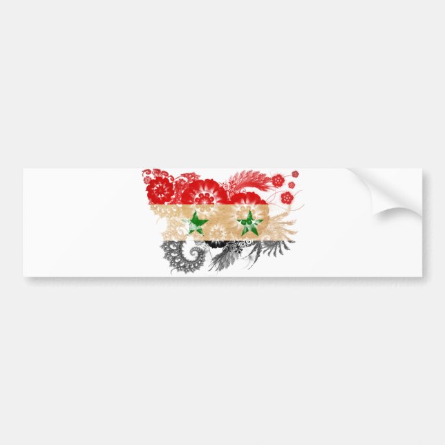 Syria Flag Bumper Sticker (Front)