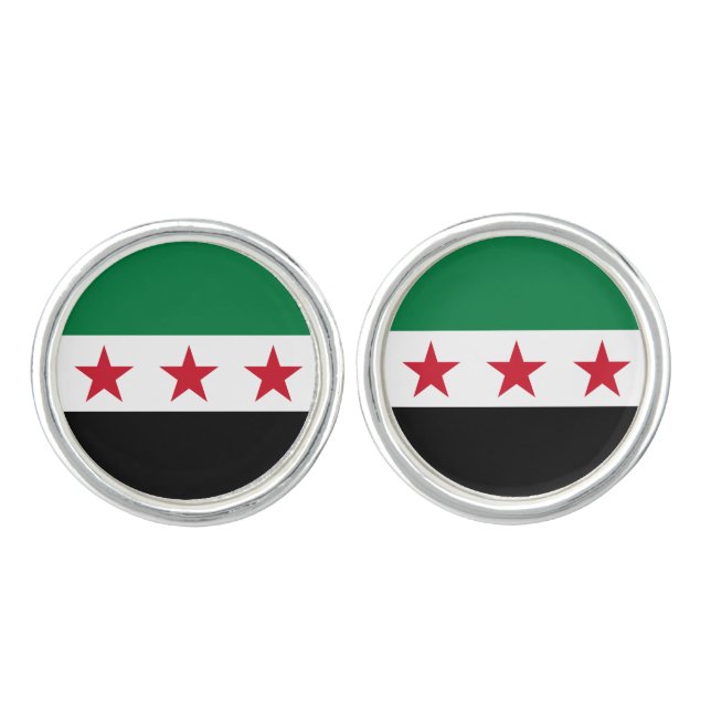 Syria Flag Cufflinks (Front)