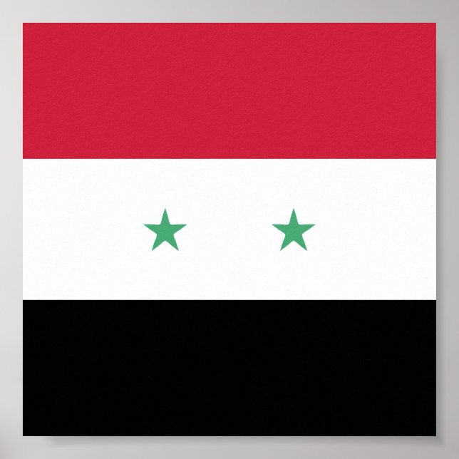 Syria Flag Emblem Poster (Front)