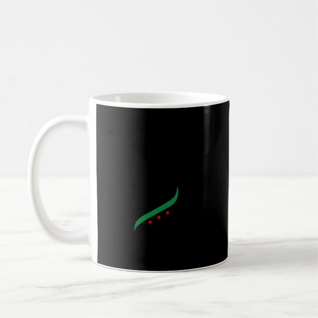 Syria Flag Free Syria Flag Coffee Mug (Left)