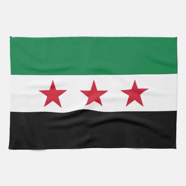 Syria Flag Kitchen Towel (Horizontal)