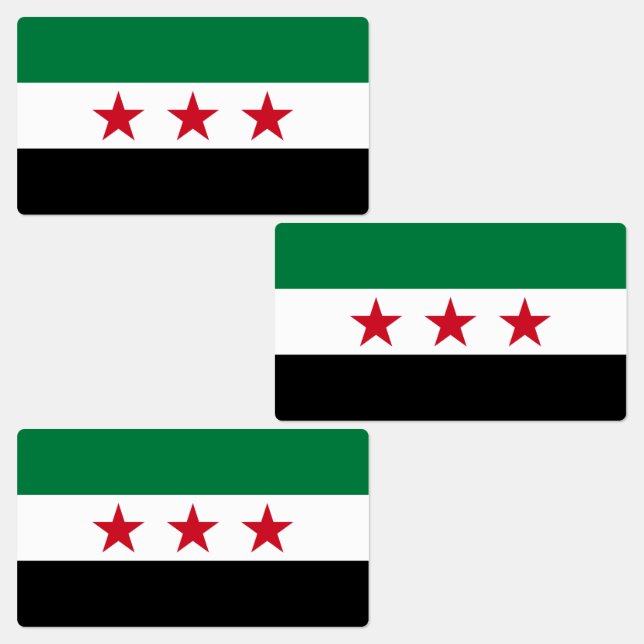 Syria Flag Labels (Group)