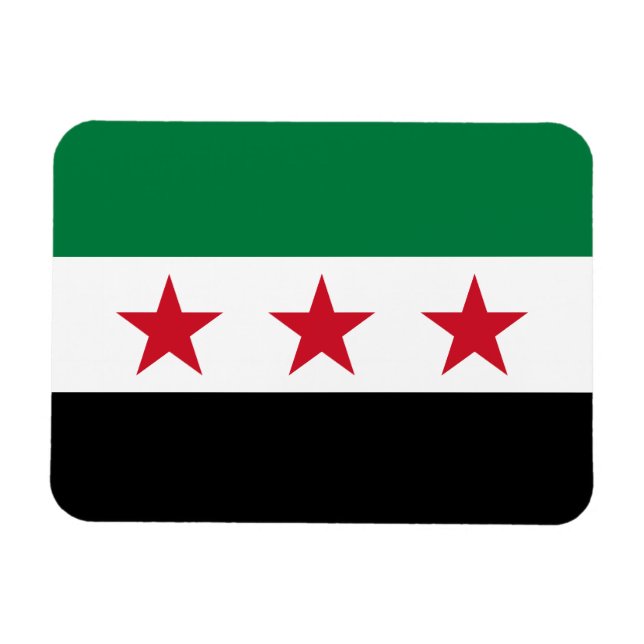 Syria Flag Magnet (Horizontal)