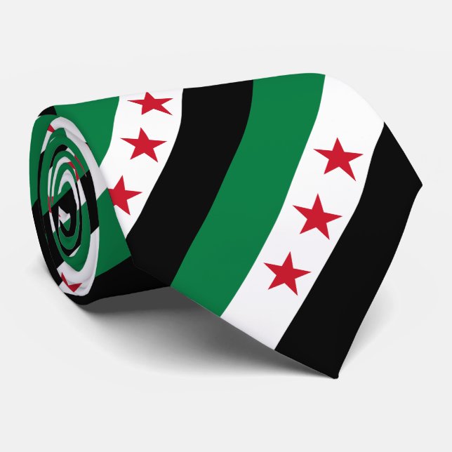 Syria Flag Neck Tie (Rolled)