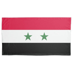 Syria flag pillow case