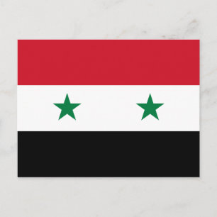 Syria Flag Postcard