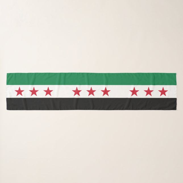 Syria Flag Scarf (Front (Horizontal))