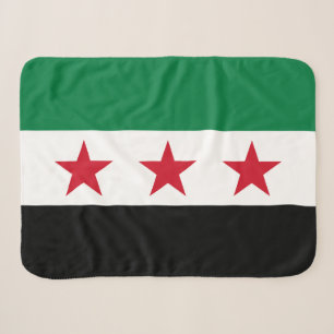 Syria Flag Sherpa Blanket