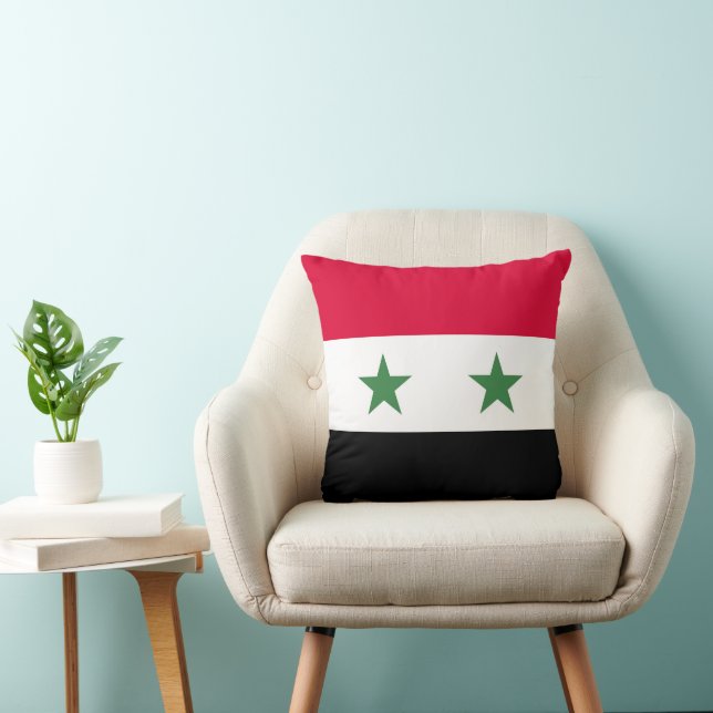 Syria flag throw pillow (Chair)