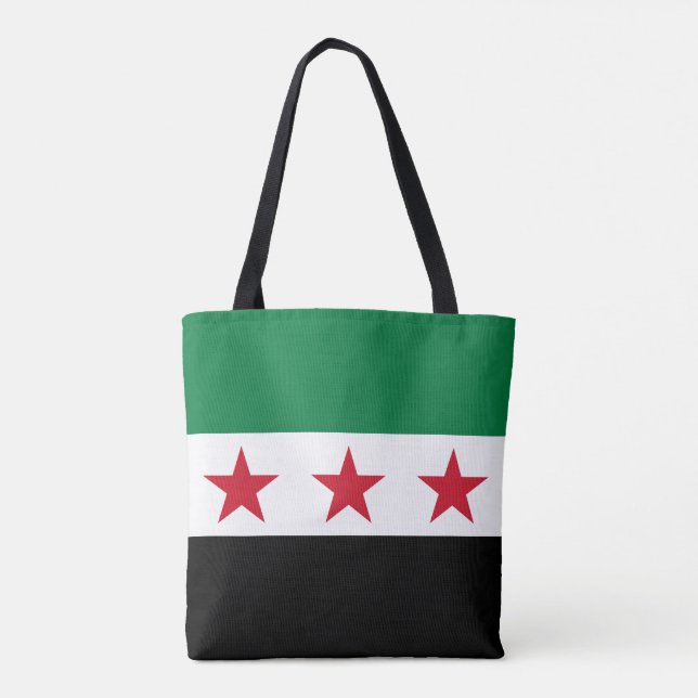 Syria Flag Tote Bag (Back)