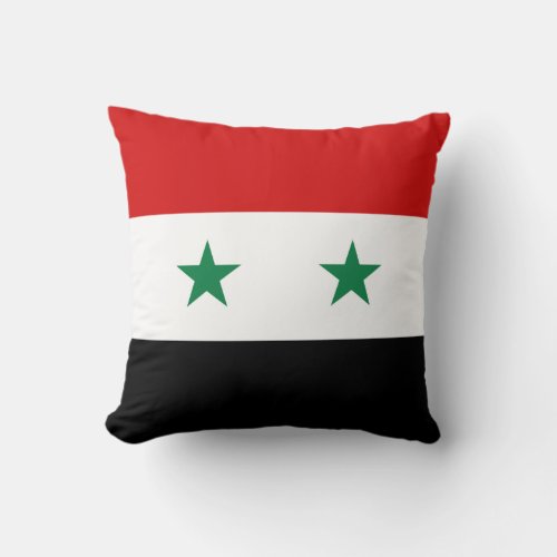 Syria Flag x Flag Pillow