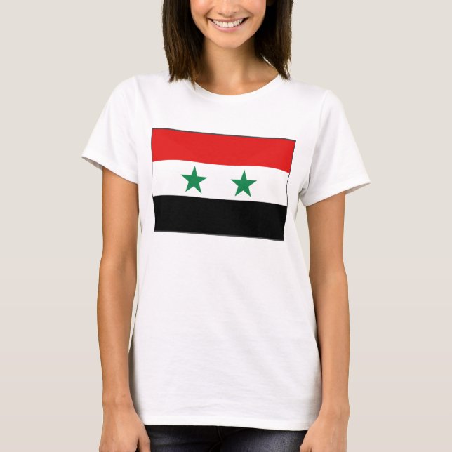 Syria Flag x Map T-Shirt (Front)