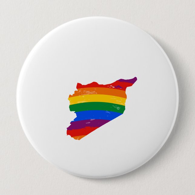 SYRIA GAY PRIDE PINBACK BUTTON (Front)
