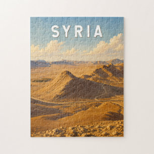 Syria Illustration Travel Art Vintage Jigsaw Puzzle
