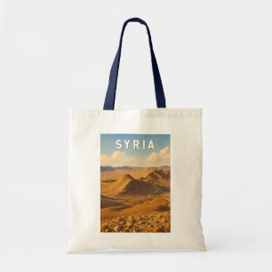Syria Illustration Travel Art Vintage Tote Bag