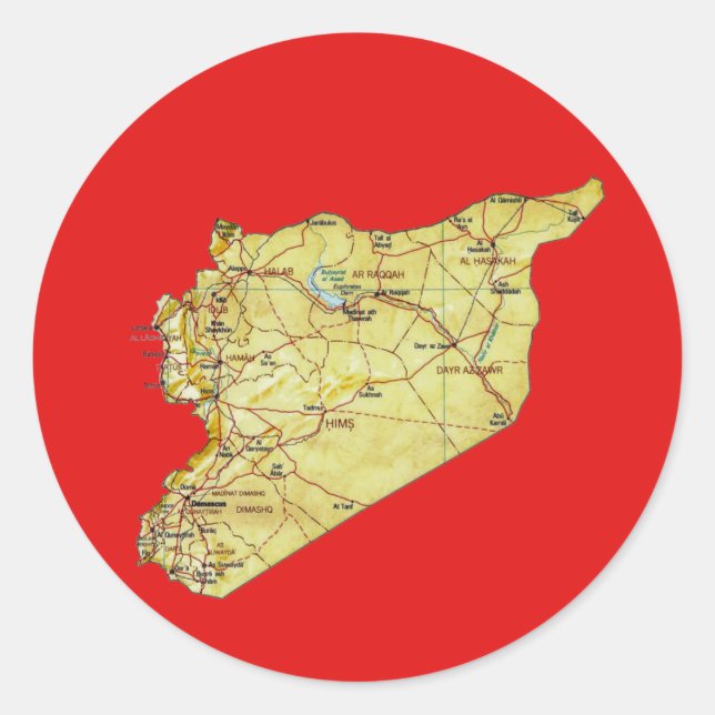 Syria Map Sticker (Front)