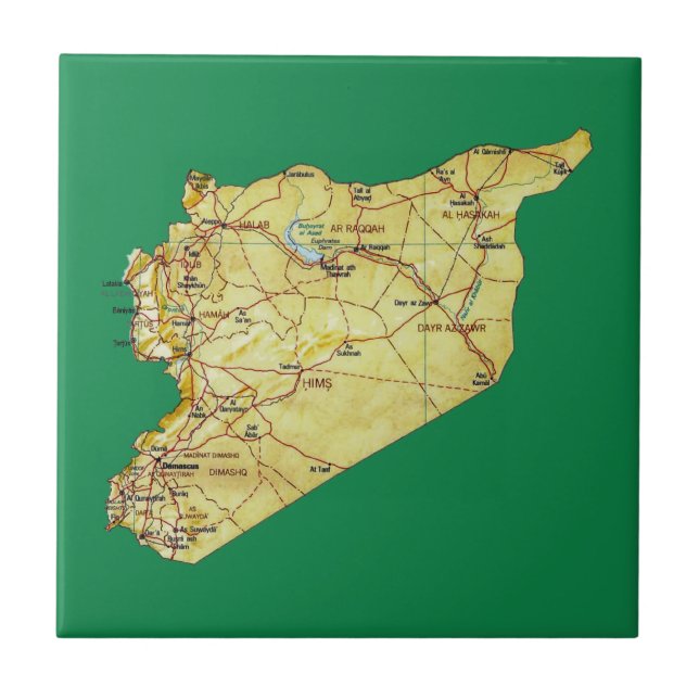Syria Map Tile (Front)