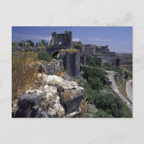 Syria Marqab Castle Crusaders castle located Postcard
