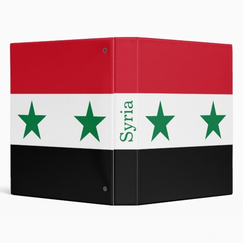 Syria Old Flag 3 Ring Binder