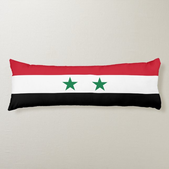 Syria Old Flag Body Pillow (Front)