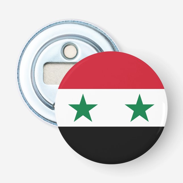 Syria Old Flag Bottle Opener (Front)