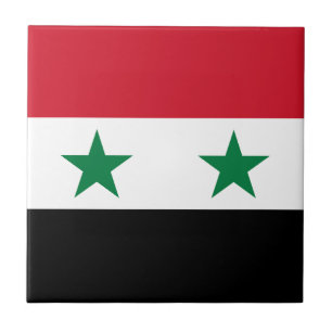 Syria Old Flag Ceramic Tile