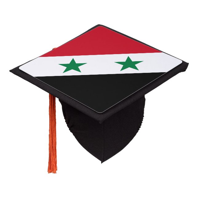 Syria Old Flag Graduation Cap Topper (Angled)