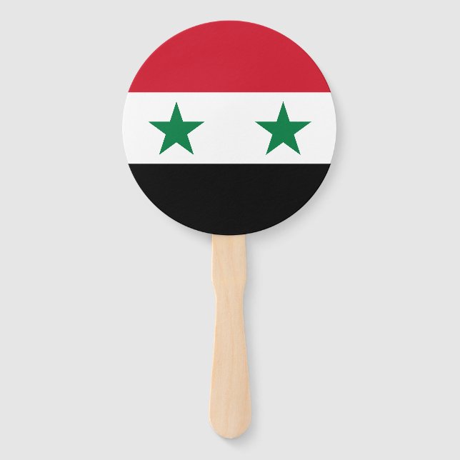 Syria Old Flag Hand Fan (Front)