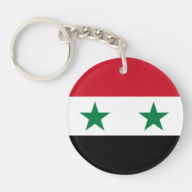 Syria Old Flag Keychain (Front)