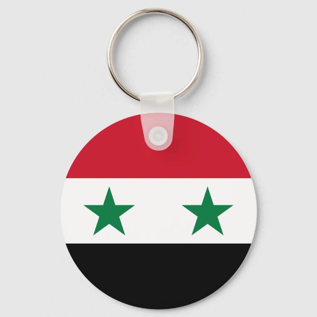 Syria Old Flag Keychain (Front)