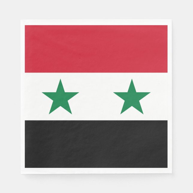 Syria Old Flag Napkins (Front)
