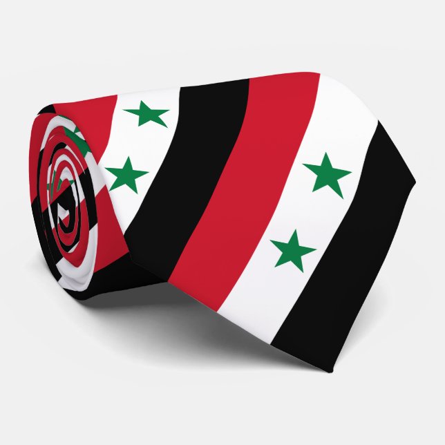 Syria Old Flag Neck Tie (Rolled)