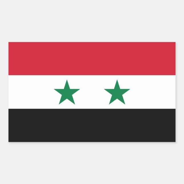 Syria Old Flag Rectangular Sticker (Front)