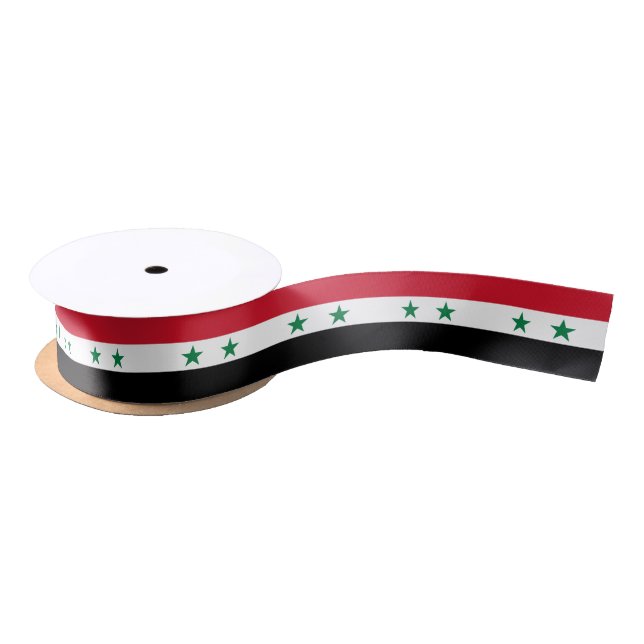 Syria Old Flag Satin Ribbon (Spool)