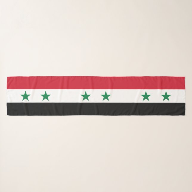 Syria Old Flag Scarf (Front (Horizontal))