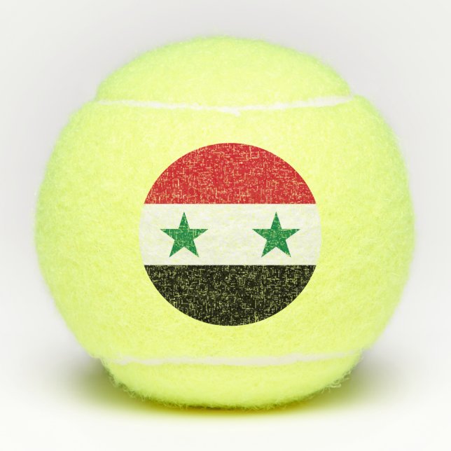 Syria Old Flag Tennis Balls (Front)