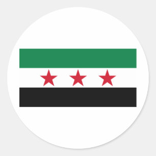 syria opposition classic round sticker