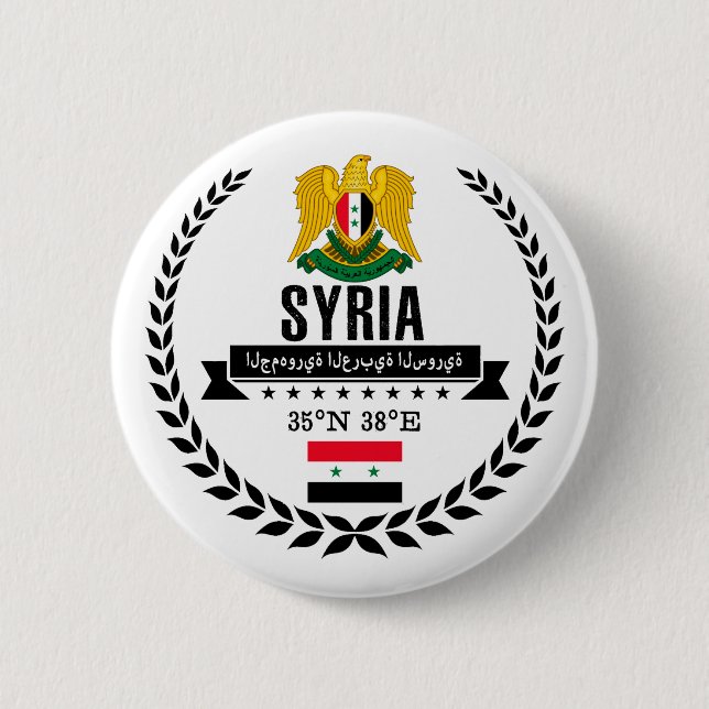 Syria Pinback Button (Front)