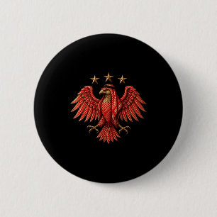 Syria Red Traditional Syrian Keffiyeh Eagle Button